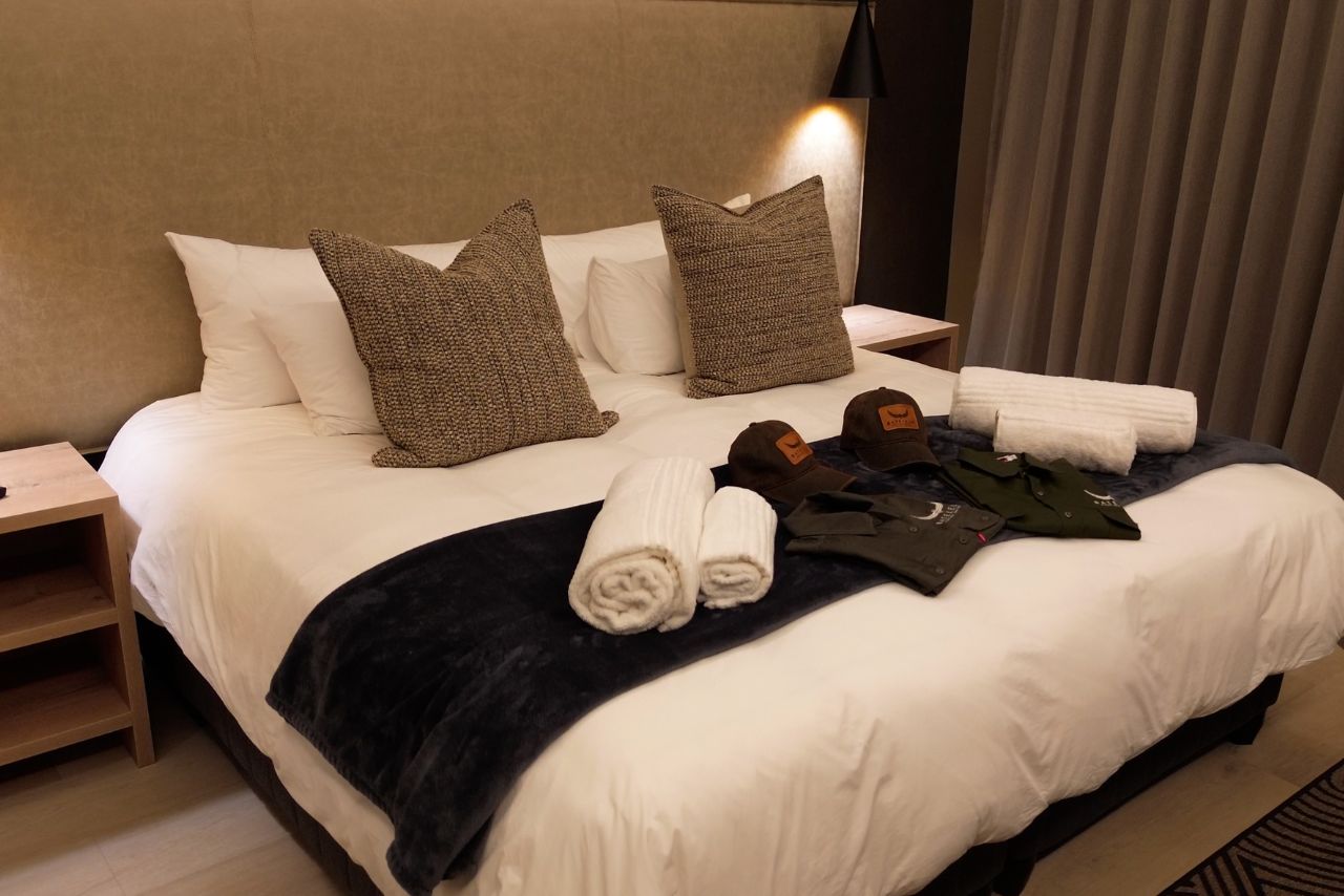An en-suite bedroom
