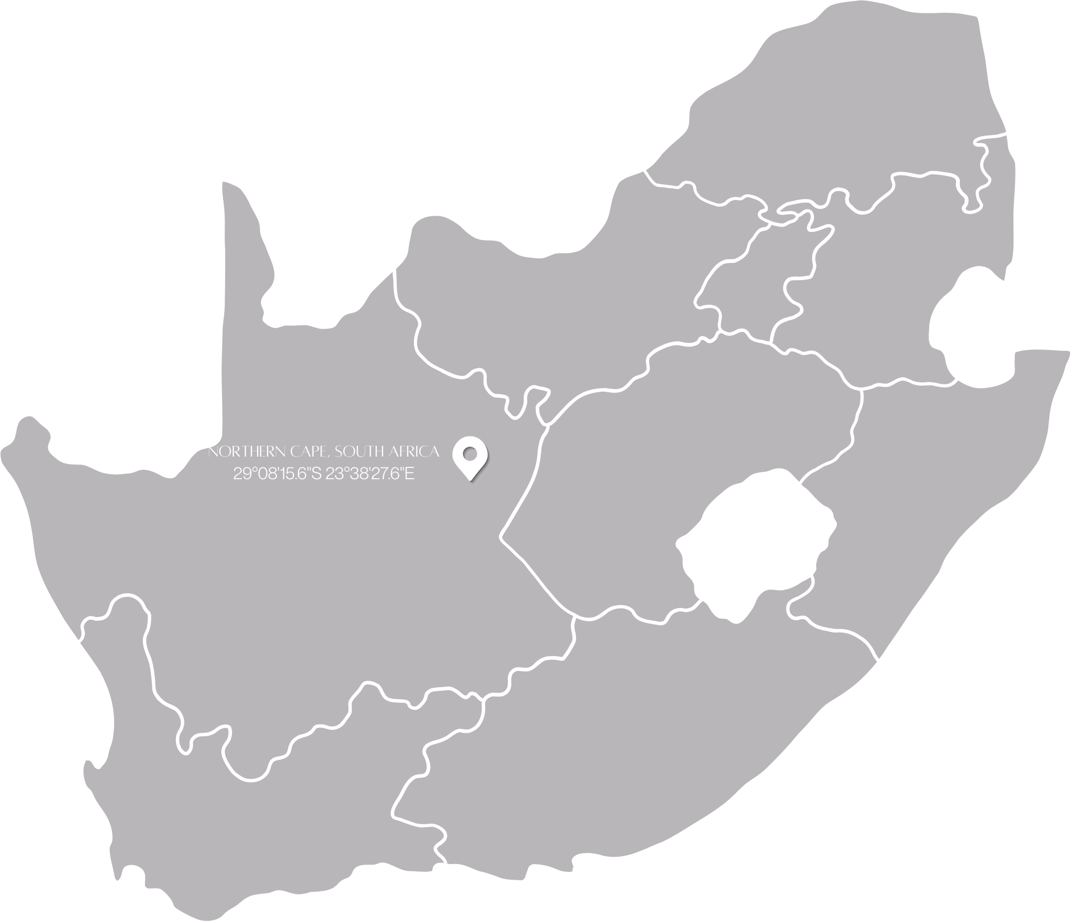 Northern Cape map and coordinates
